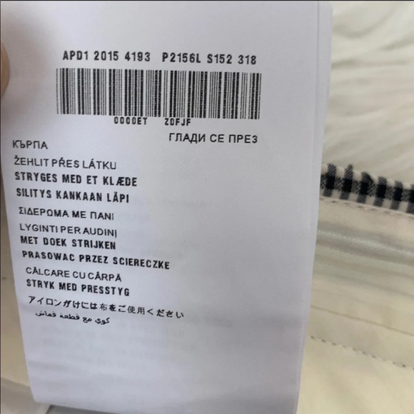 NWOT Prada Check Print Gabardine Wool Trouser Black and White Designer Women 10 - Picture 8 of 15